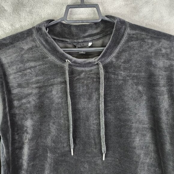 Womens Black Velour Zac & Rachel Pullover Sweatshirt Long Sleeve Size L - Picture 4 of 11